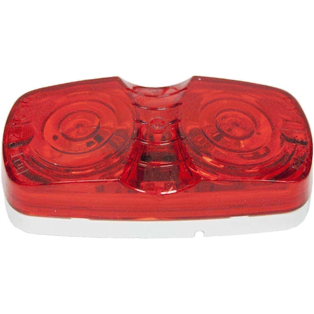 Peterson RECT CLR MKR LIT 2 BULB RED V138R